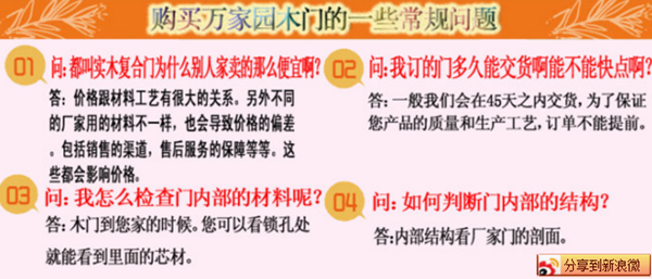 接招 万家园木门选购技巧干货大放送 