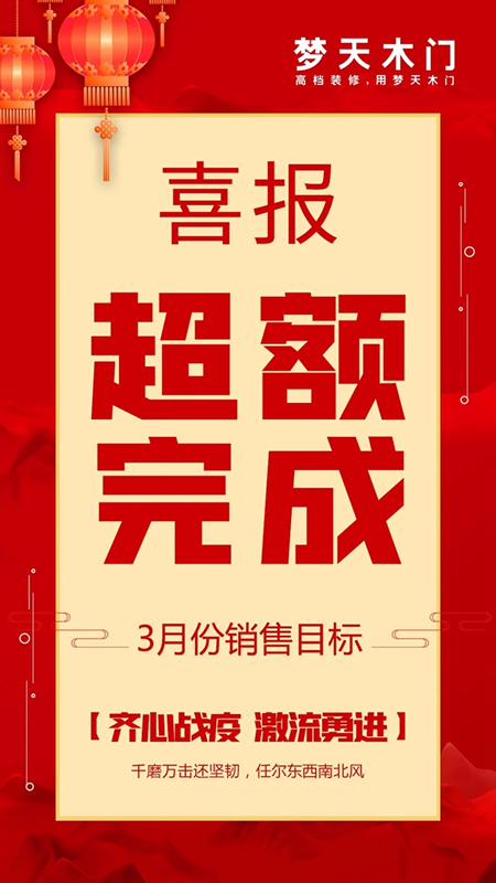 梦天木门 机会留给有准备的人丨感谢每一位梦天铁军