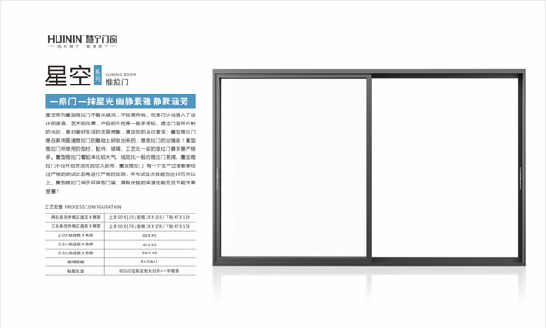 慧宁门窗 | 推拉门系列