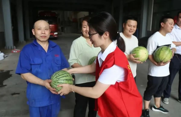 盛夏送清凉，西瓜沁人心丨群升集团党委、工会及各党支部组织开展高温关怀活动