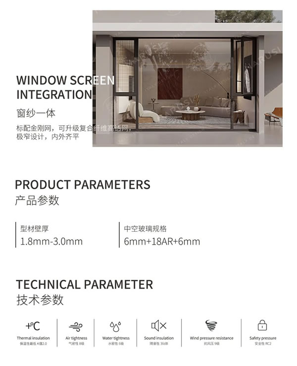 纳努斯系统门窗|NARUSI新品发布-拉斐尔窗纱一体系列R-C110爆来袭！